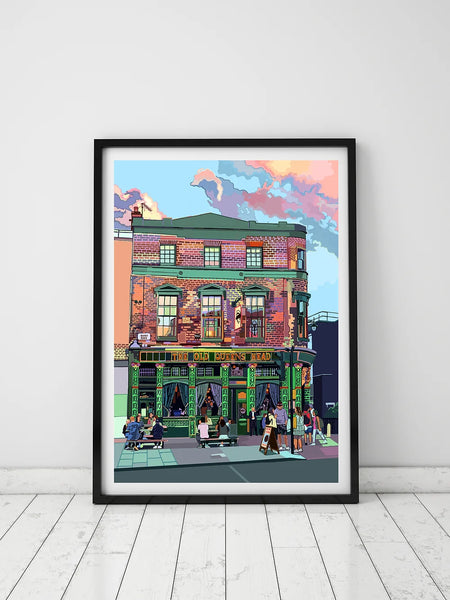 tomartacus The Old Queens Head A3 Print