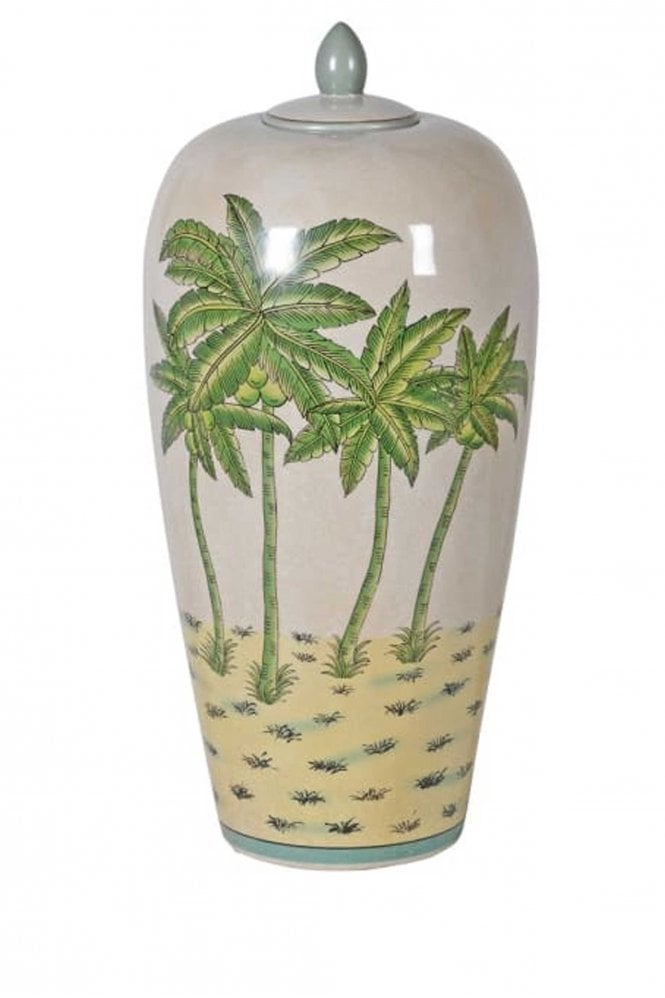 The Home Collection Palm Tree Conical Jar