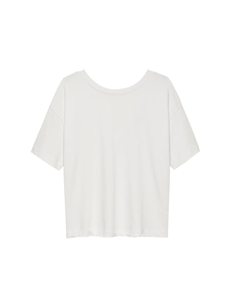 CATWALK JUNKIE Crisp White Relaxed Open Back T-shirt