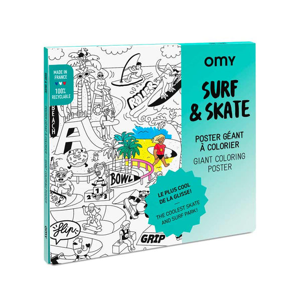 OMY Poster Géant Surf & Skate