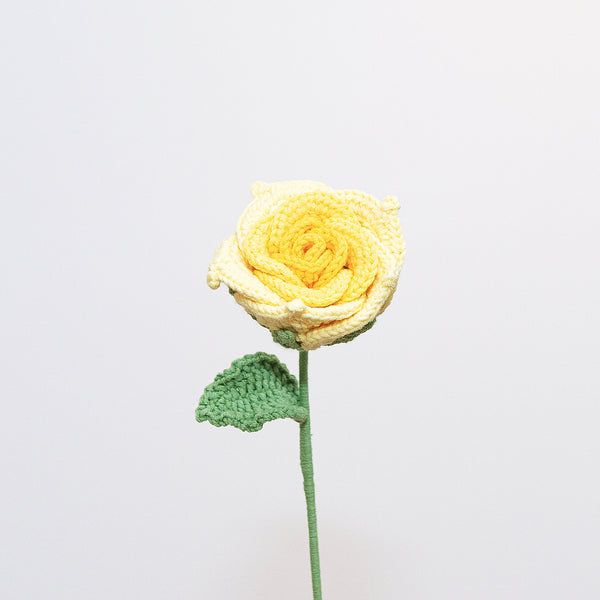The Way To You Handmade Crochet Flower - Ecuadorian Rose Yellow