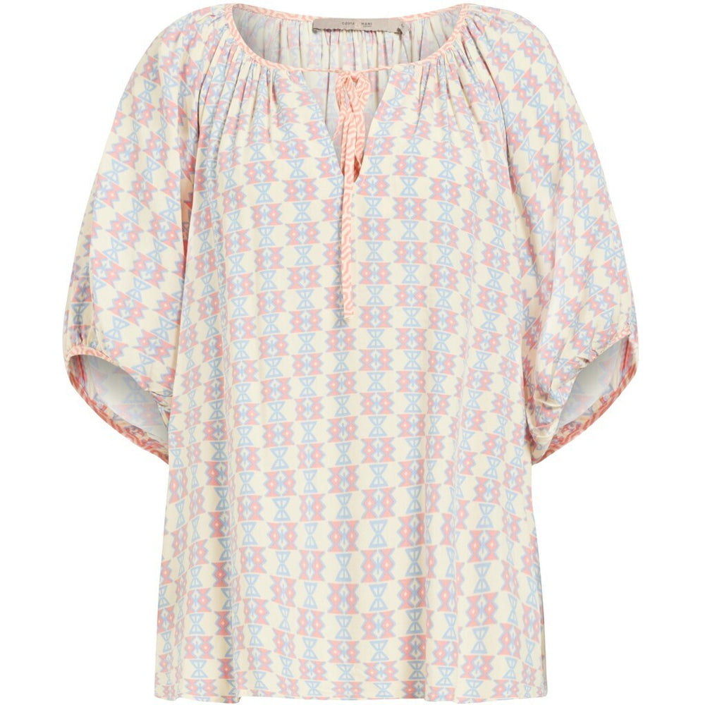 COSTA MANI Maggy Short Sleeve Blouse - Mixed