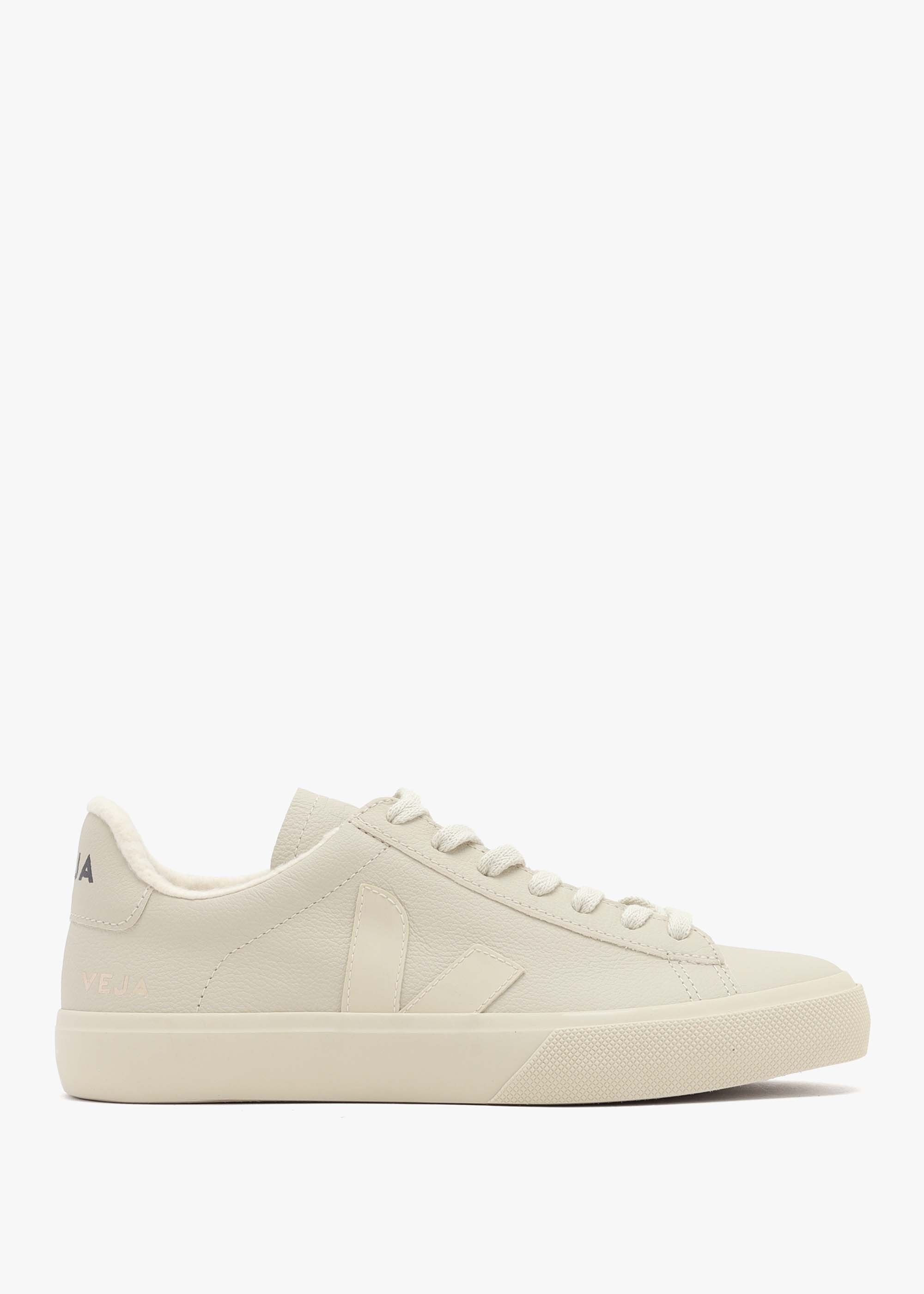 Veja Womens Campo Fured Chromefree Leather Trainers In Pierre