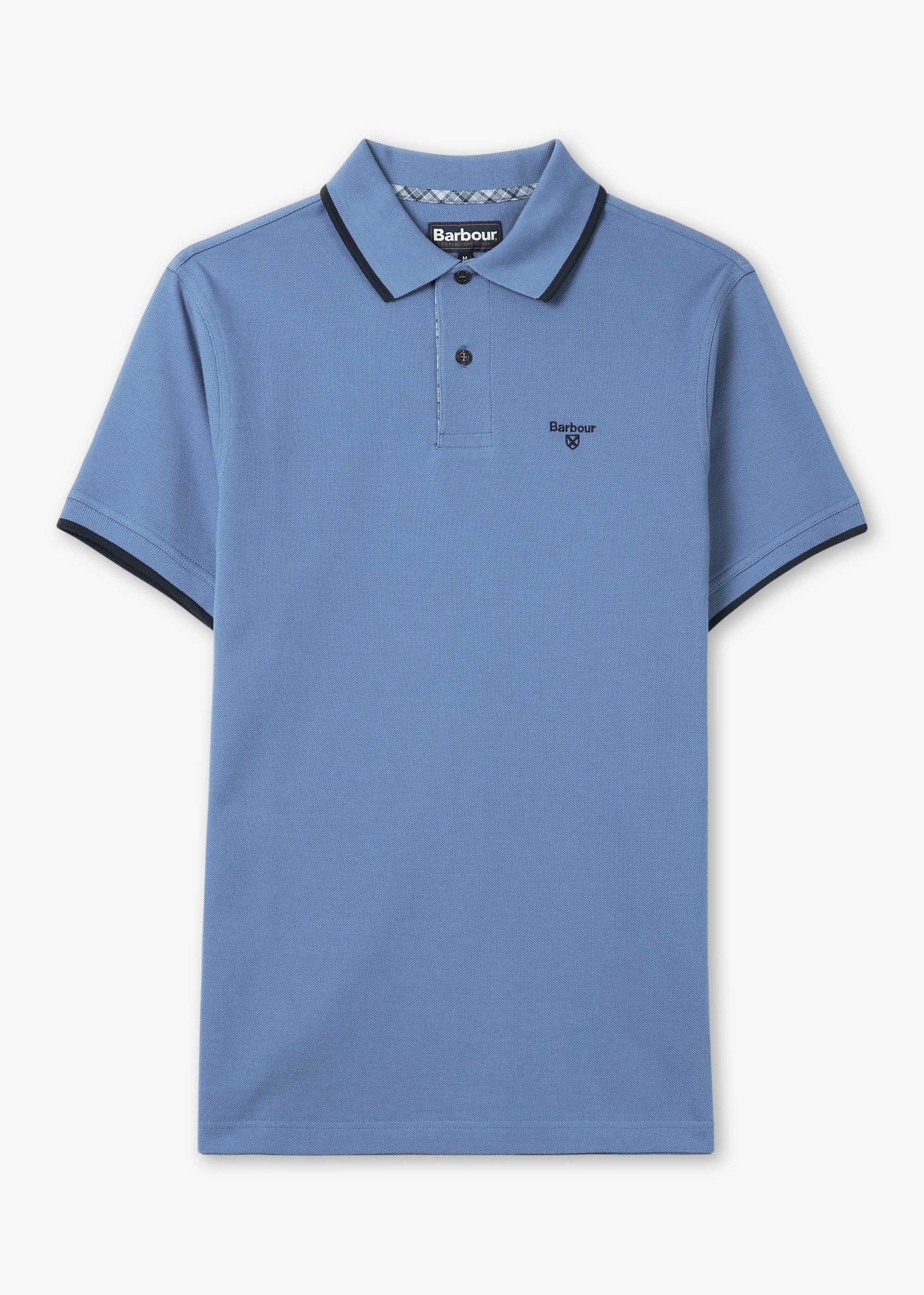 Barbour Mens Easington Polo Shirt In Federal Blue