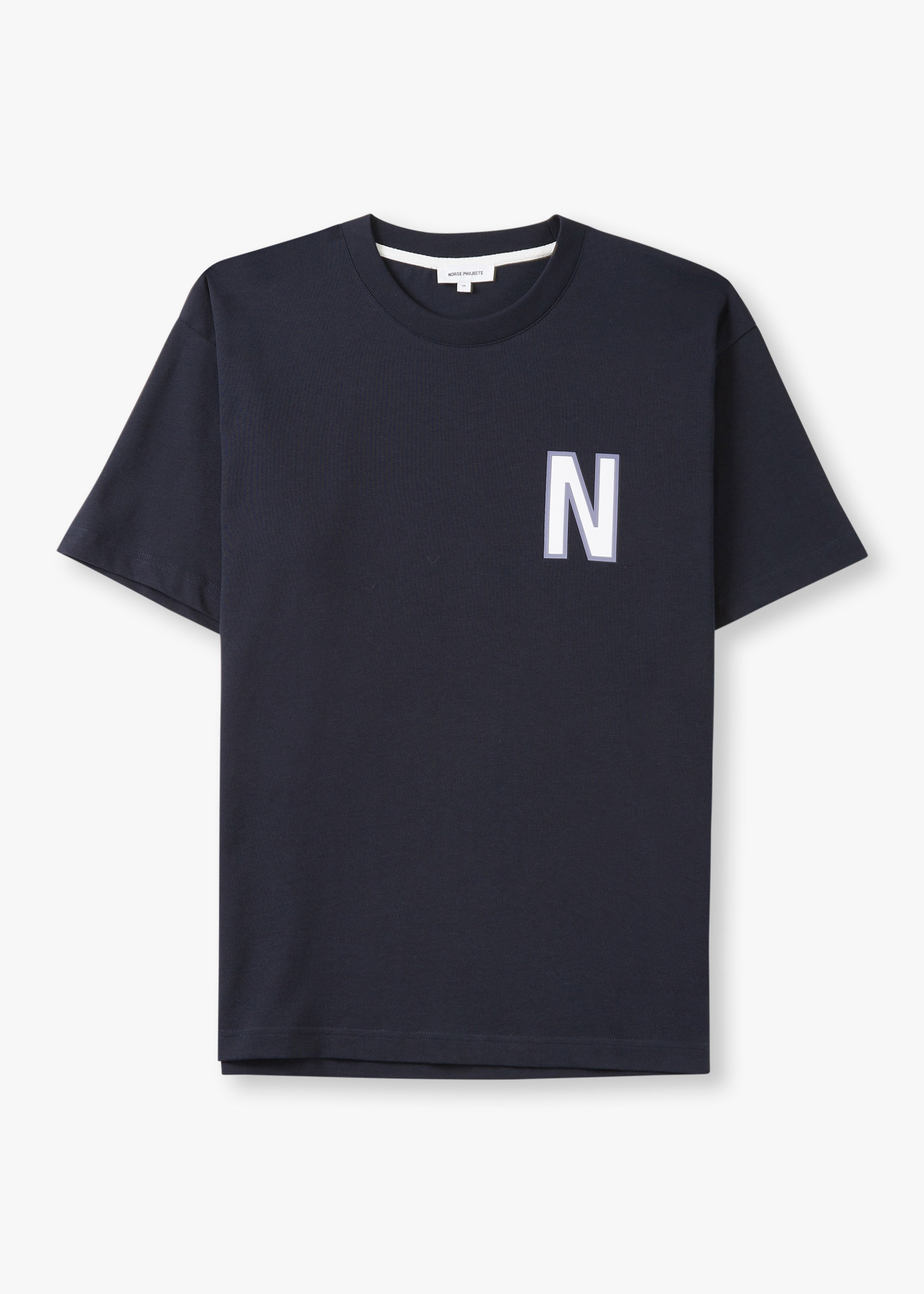 Norse Projects Mens Simon Large N T-Shirt In Navy