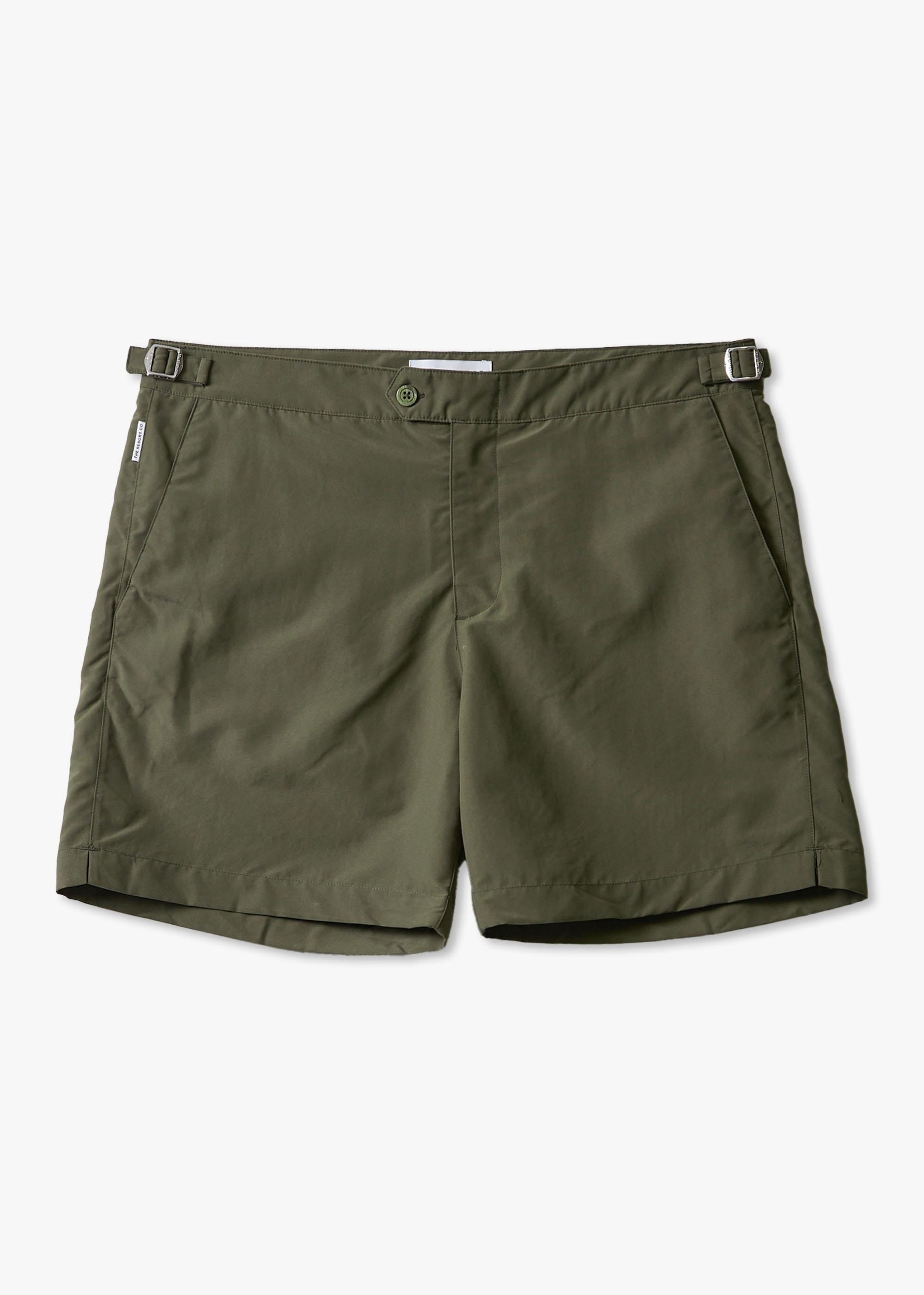 RESORT CO Mens Tailored Swim Shorts In Ivy Green