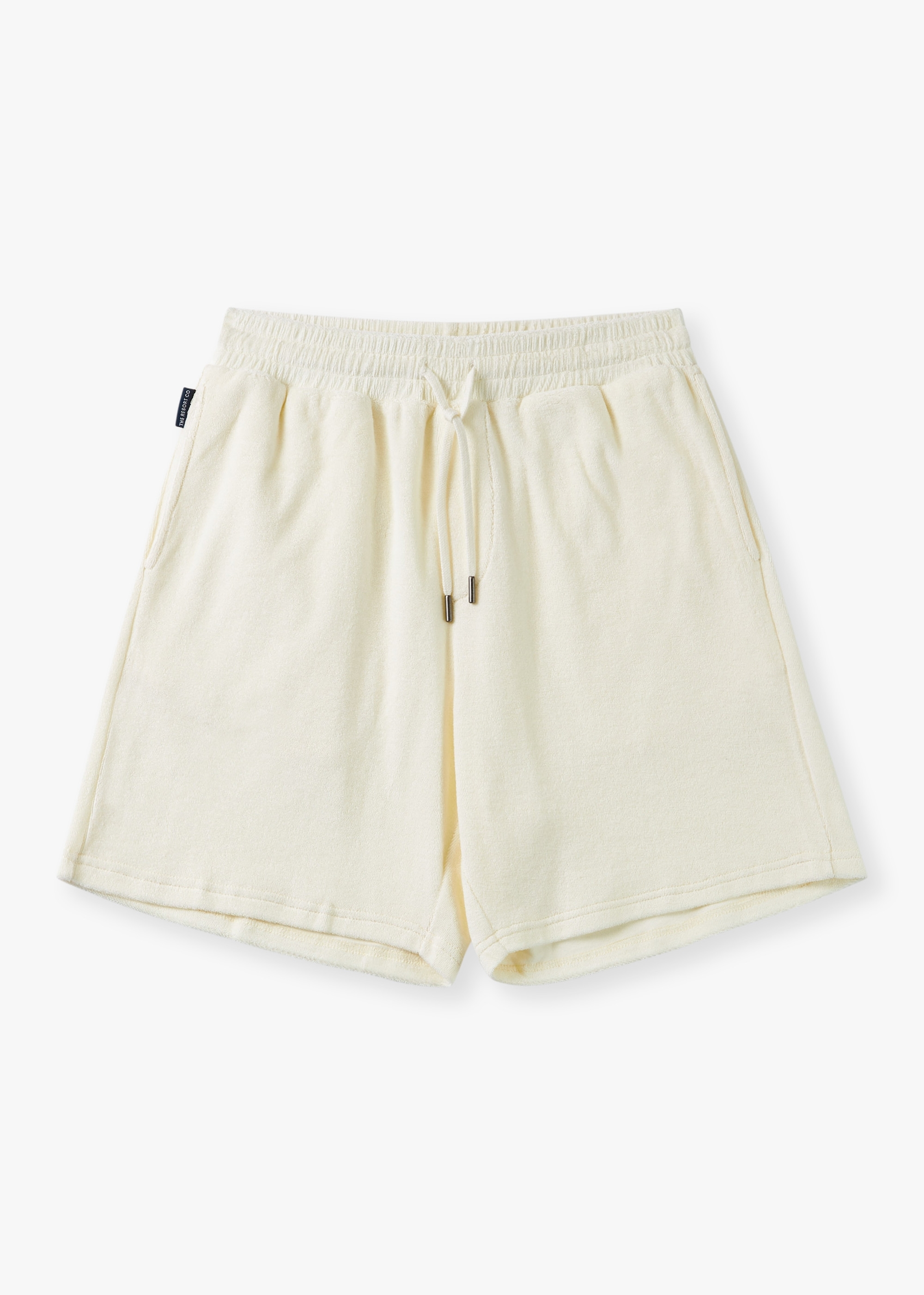 RESORT CO Mens Terry Shorts In White