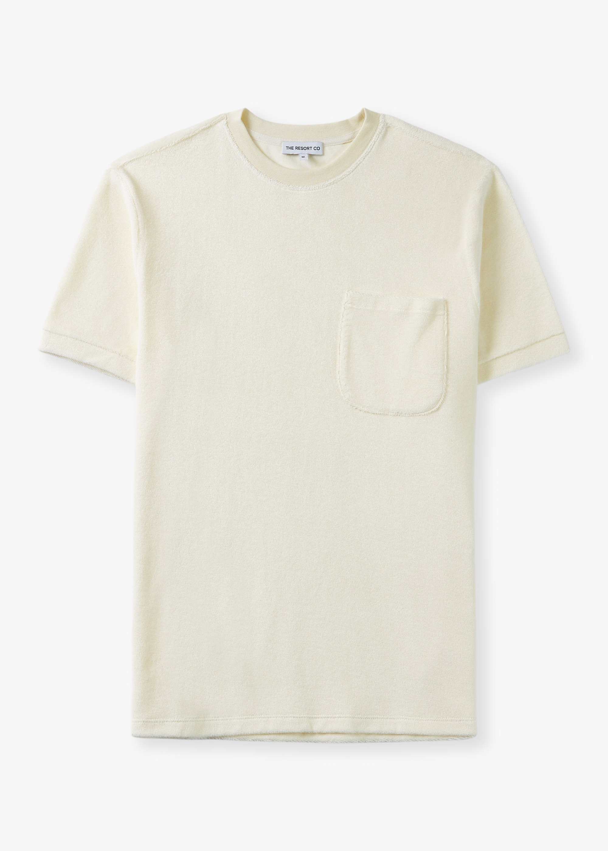 RESORT CO Mens Terry T-Shirt In White