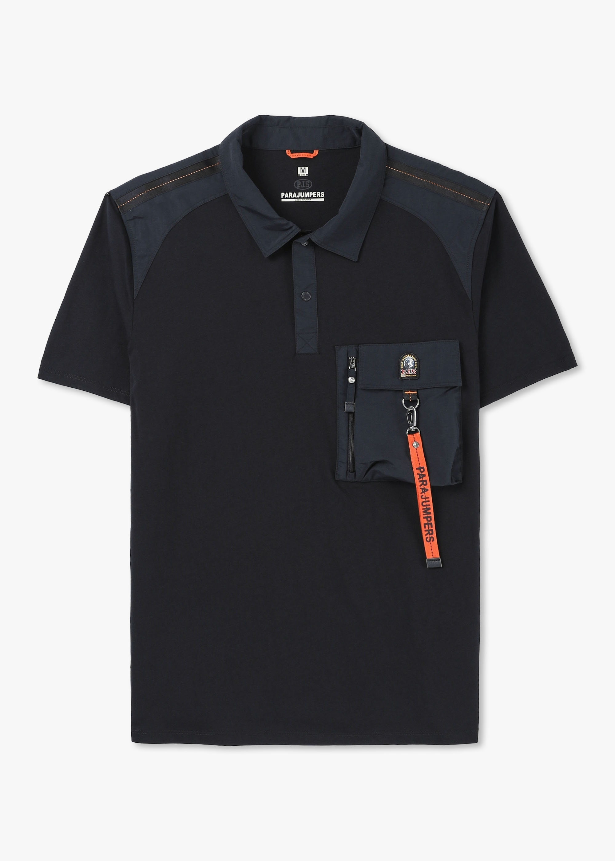 Parajumpers Mens Rescue Polo Shirt In Black