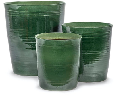 Serax 32cm Green Glazed Shades Flower Pot