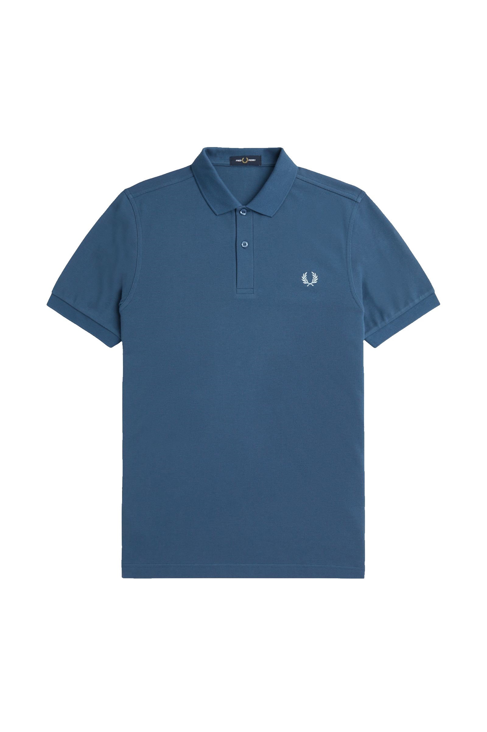 Fred Perry Slim Fit Plain Polo Midnight Blue / Light Ice