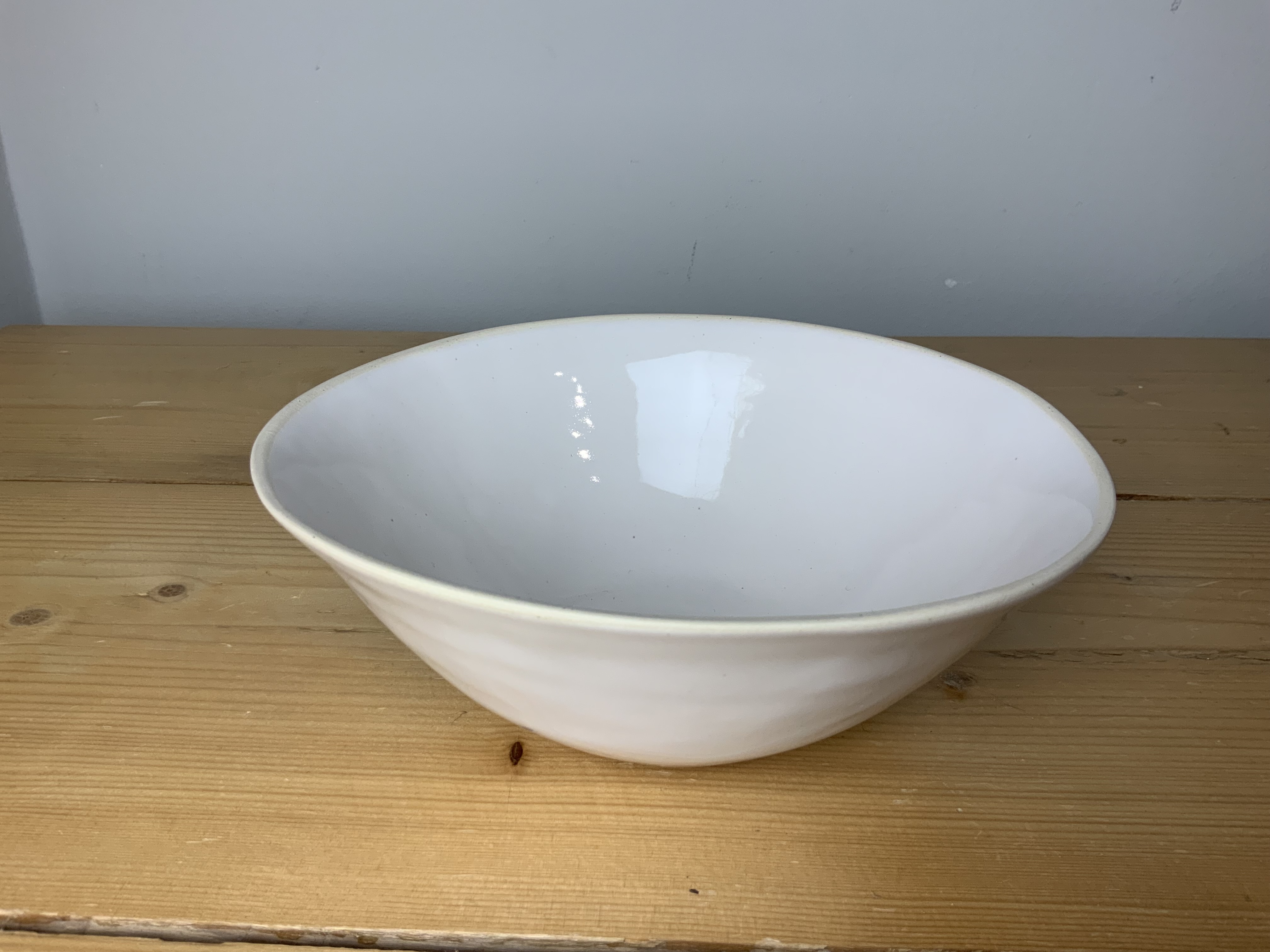 Wonki Ware  Pasta Serving Bowl in Plain Wash White