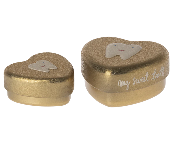 maileg-tooth-box-2-pcs-set-gold