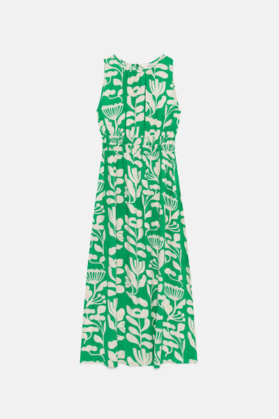 Compania Fantastica Green Floral Print Dress