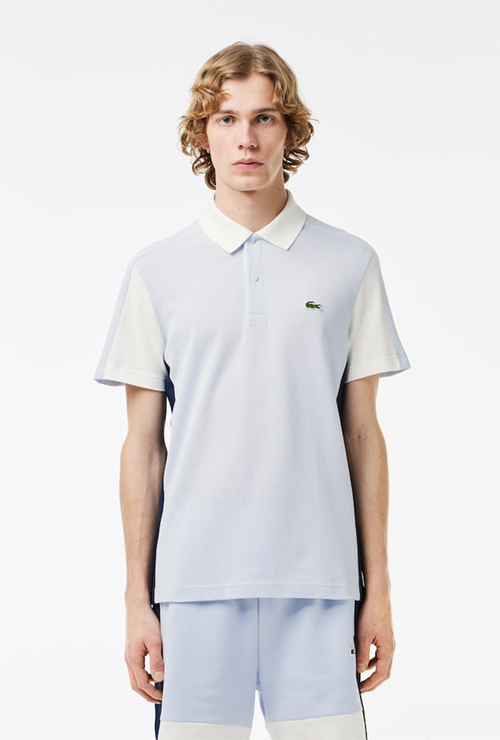Lacoste Men's Cotton Pique Colourblock Polo Shirt