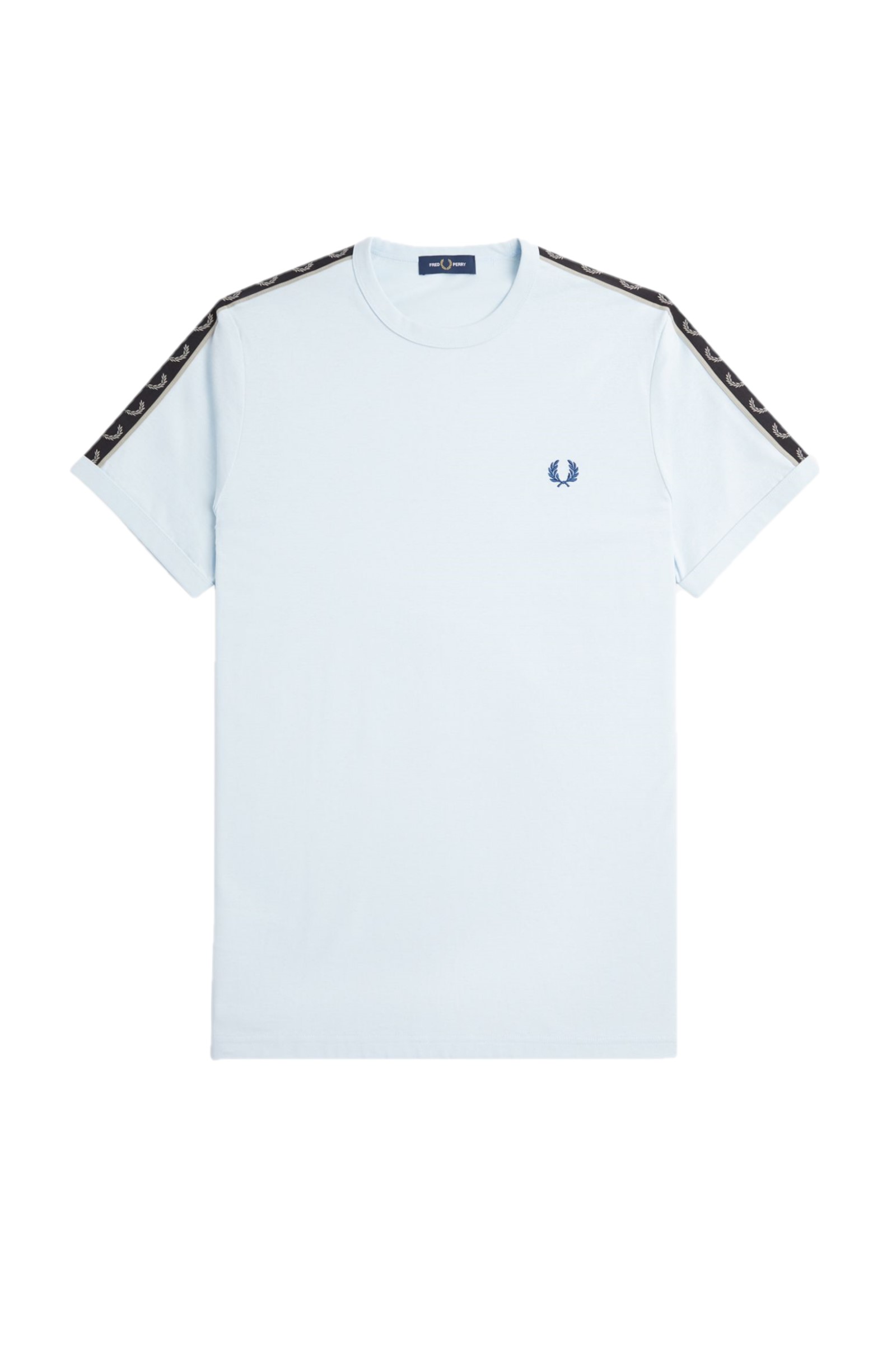 Fred Perry Taped Ringer T-Shirt Light Ice / Warm Grey