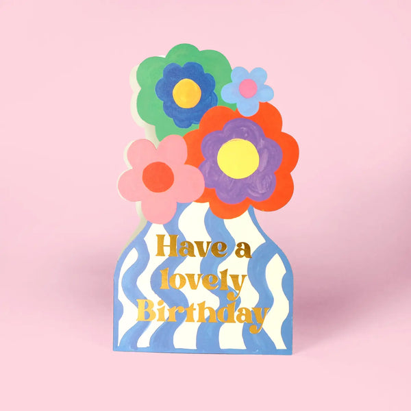Eleanor Bowmer Flower Vase Shaped Card