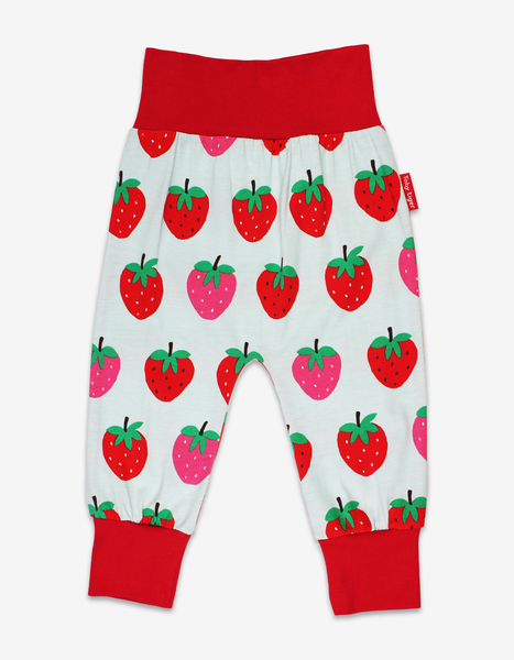 Toby Tiger Organic Strawberry Print Yoga Pants