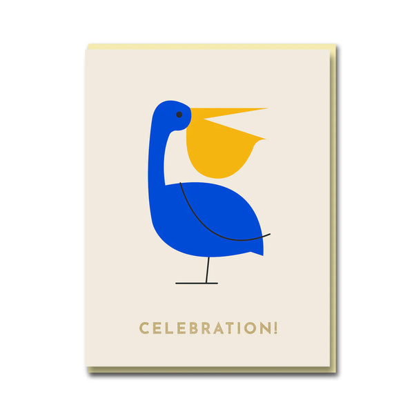1973 Darling Clementine Sparkle and Spin Celebration Pelican Greeting Card