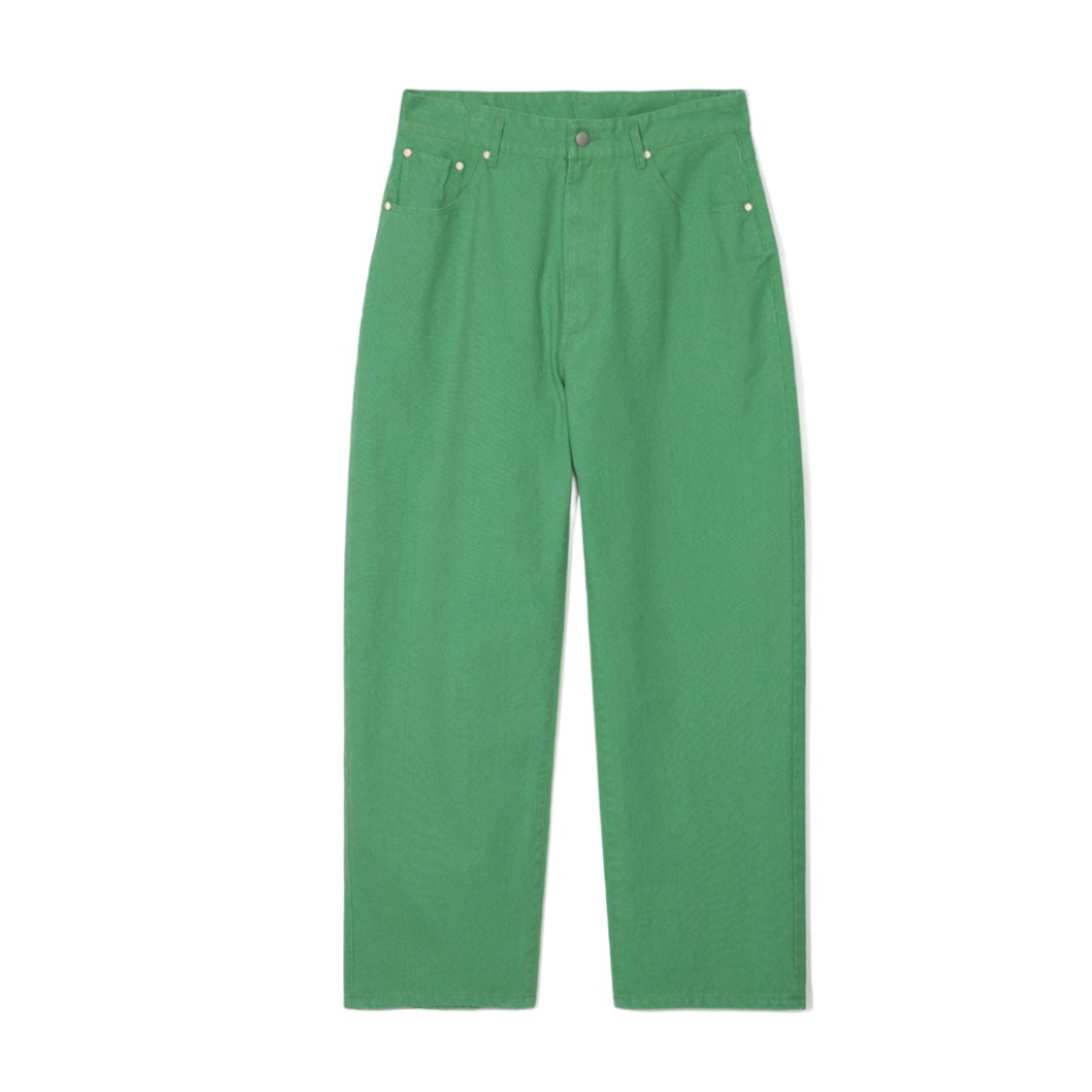 Partimento Stone Washing Chino Pants in Green