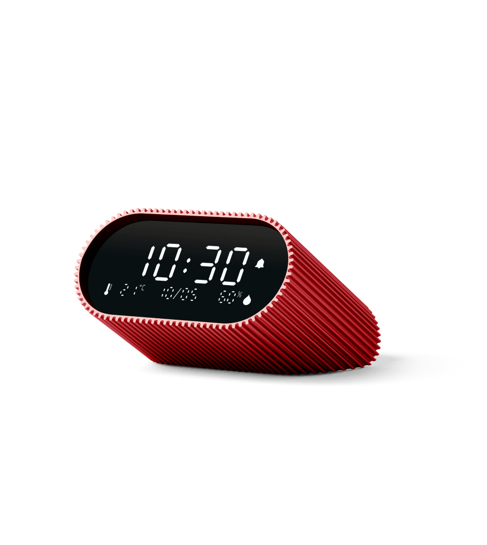 Lexon Red Ray Clock 