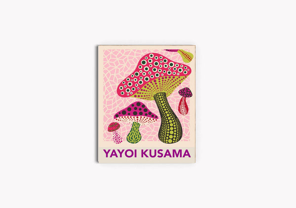 Stanley Street Studio Yayoi Kusama Pink Mushroom A3 Art Print