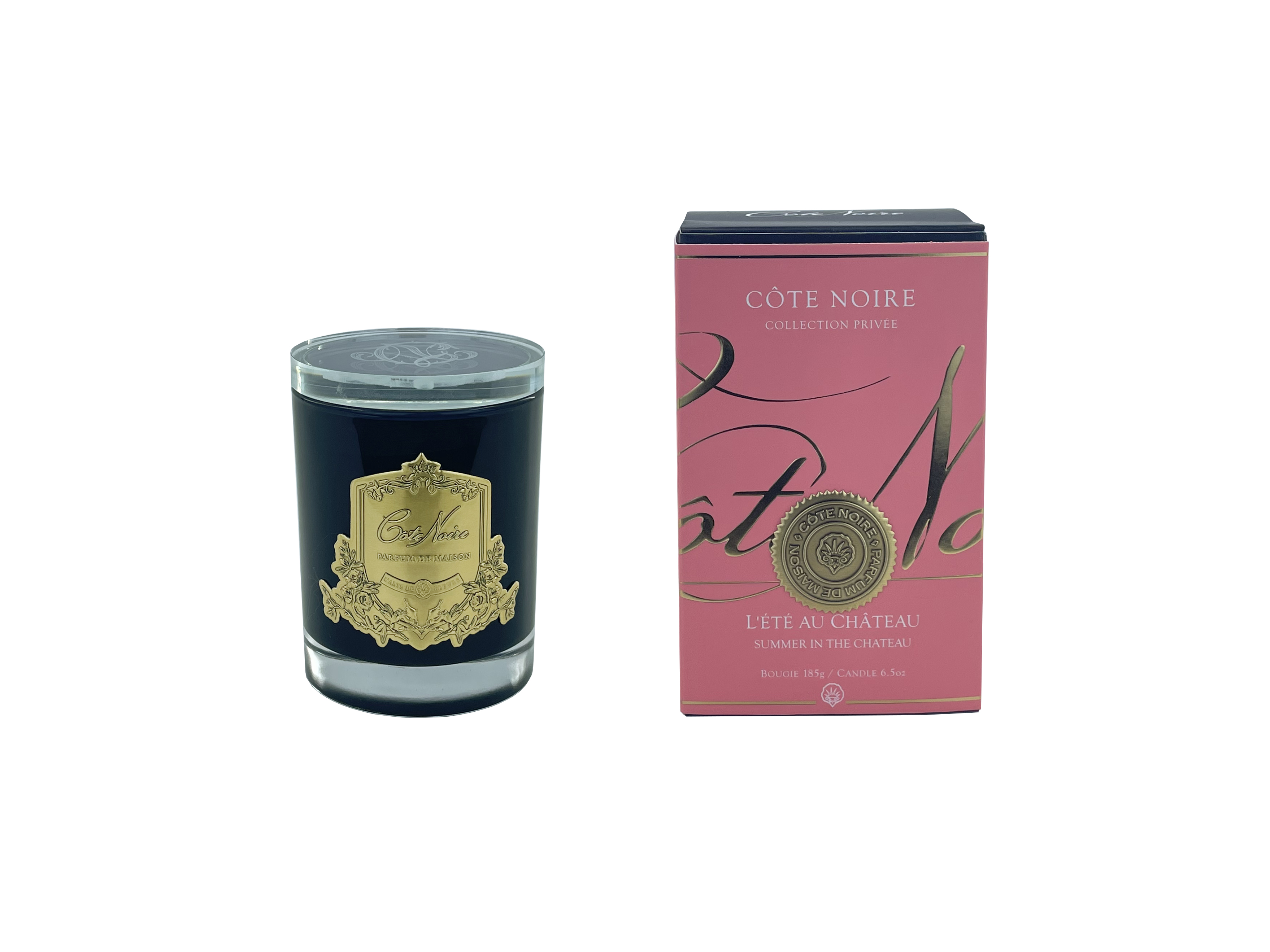 Cote Noire Summer in the Chateau 185g Soy Blend Candle - Gold
