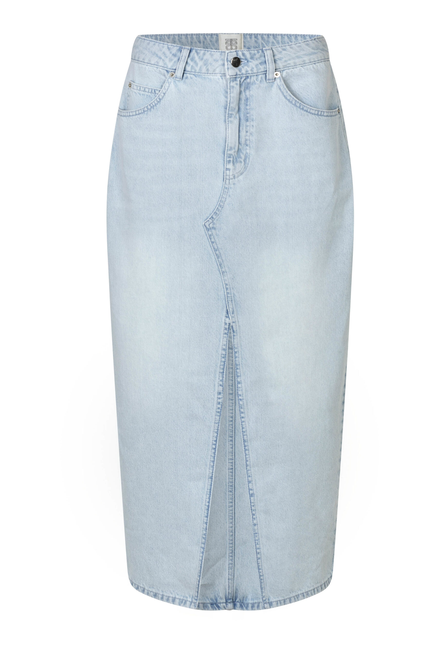 Second Female Fira Skirt | Light Blue Denim
