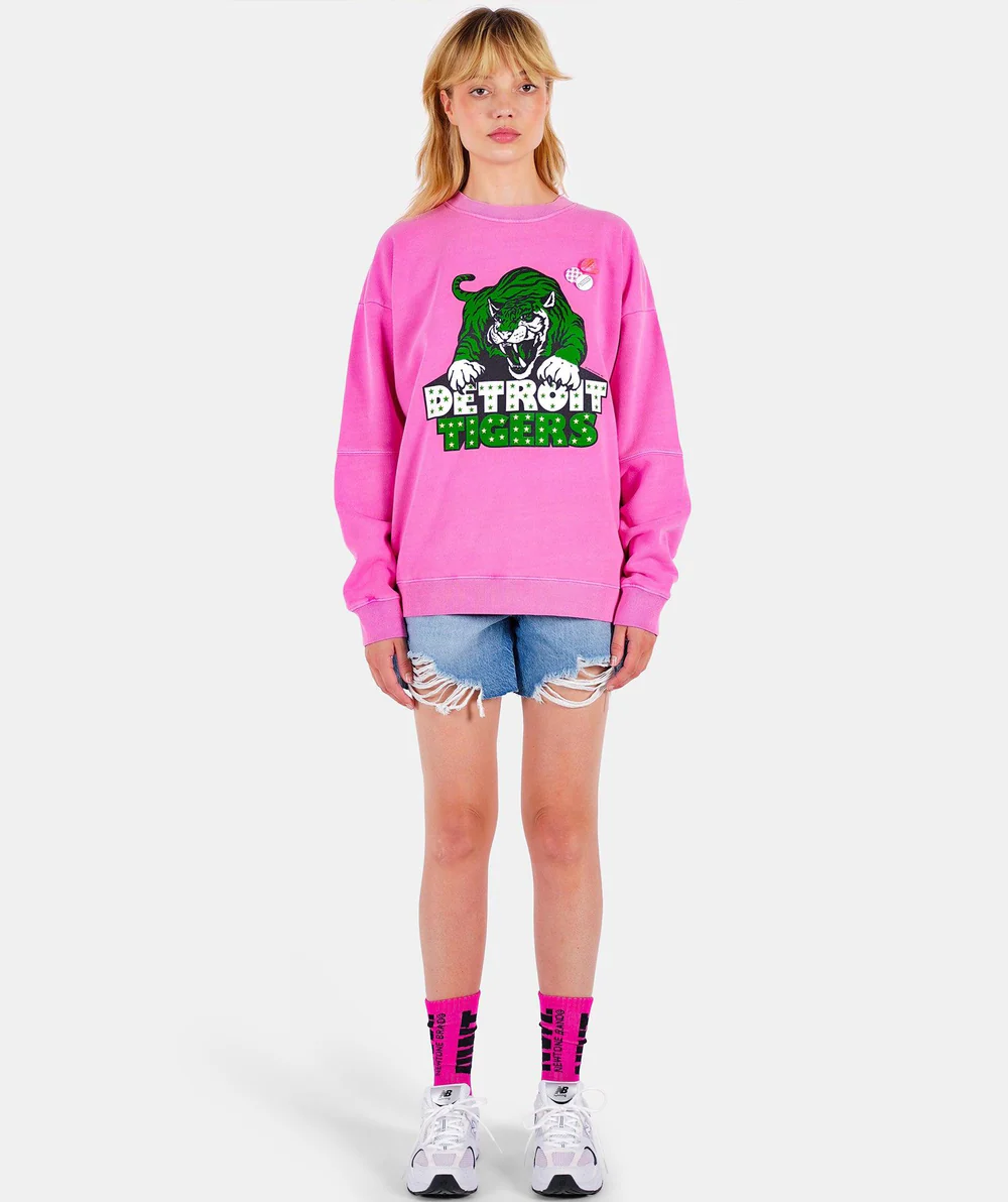 newtone Fuschia Tigers  Rollerblading Sweatshirt