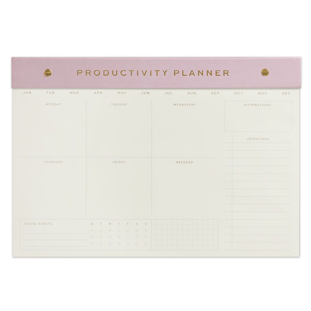 Designwork Ink Weekly Notepad Lilac - Productivity Planner