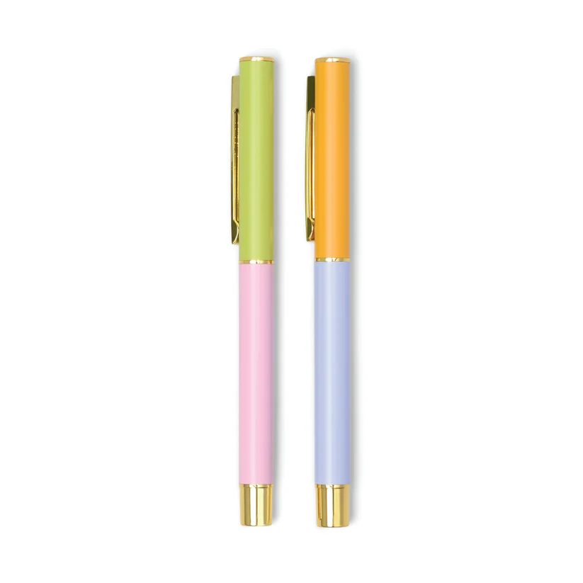 Designwork Ink Colourblock Pens - Lilac & Cornflower (set of 2)