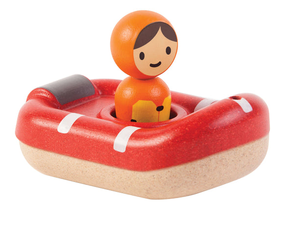 Little Concepts Distribution Ltd Coast Guard Boat Wooden Bath Toy Plantoys