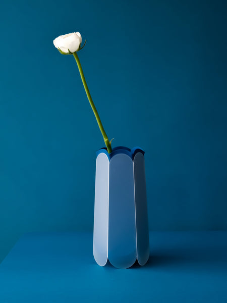POTR Pots Origami Letter Box Vase - Indigo