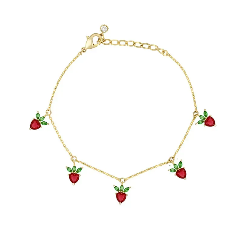 Strawberry Zirconia Bracelet