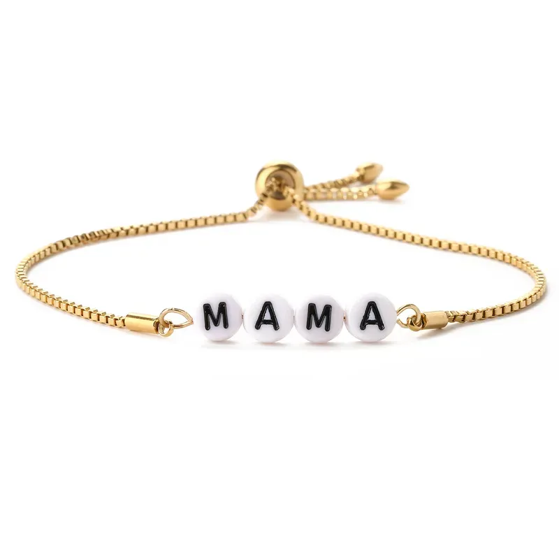 Bracelet with White Mama Letters