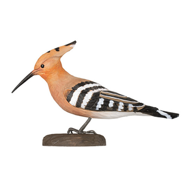 Wildlife Garden Wood Handcarved Decobird Euroasian Hoopoe