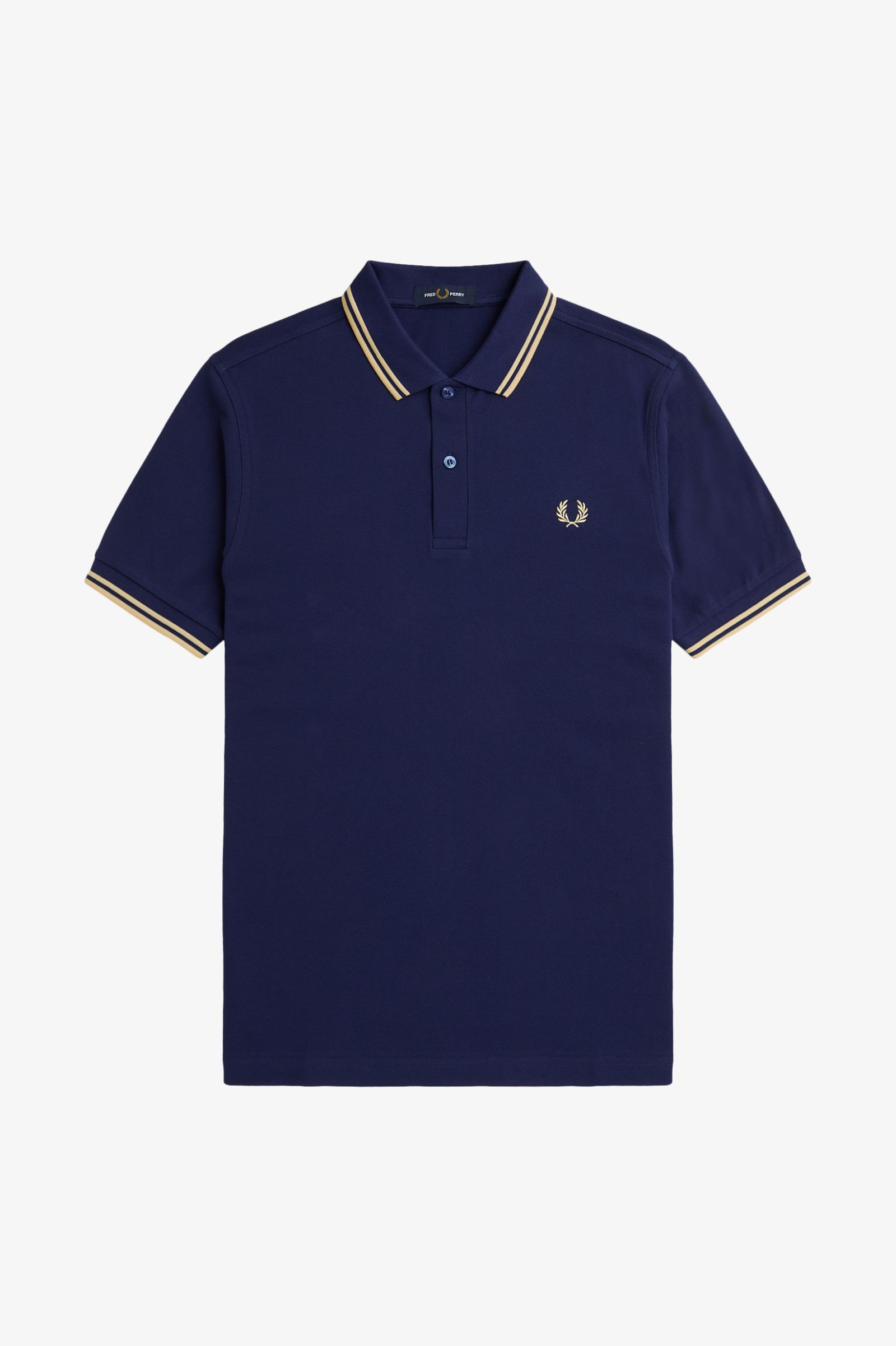 Fred Perry Fred Perry M3600 Polo Shirt French Navy / Ice Cream