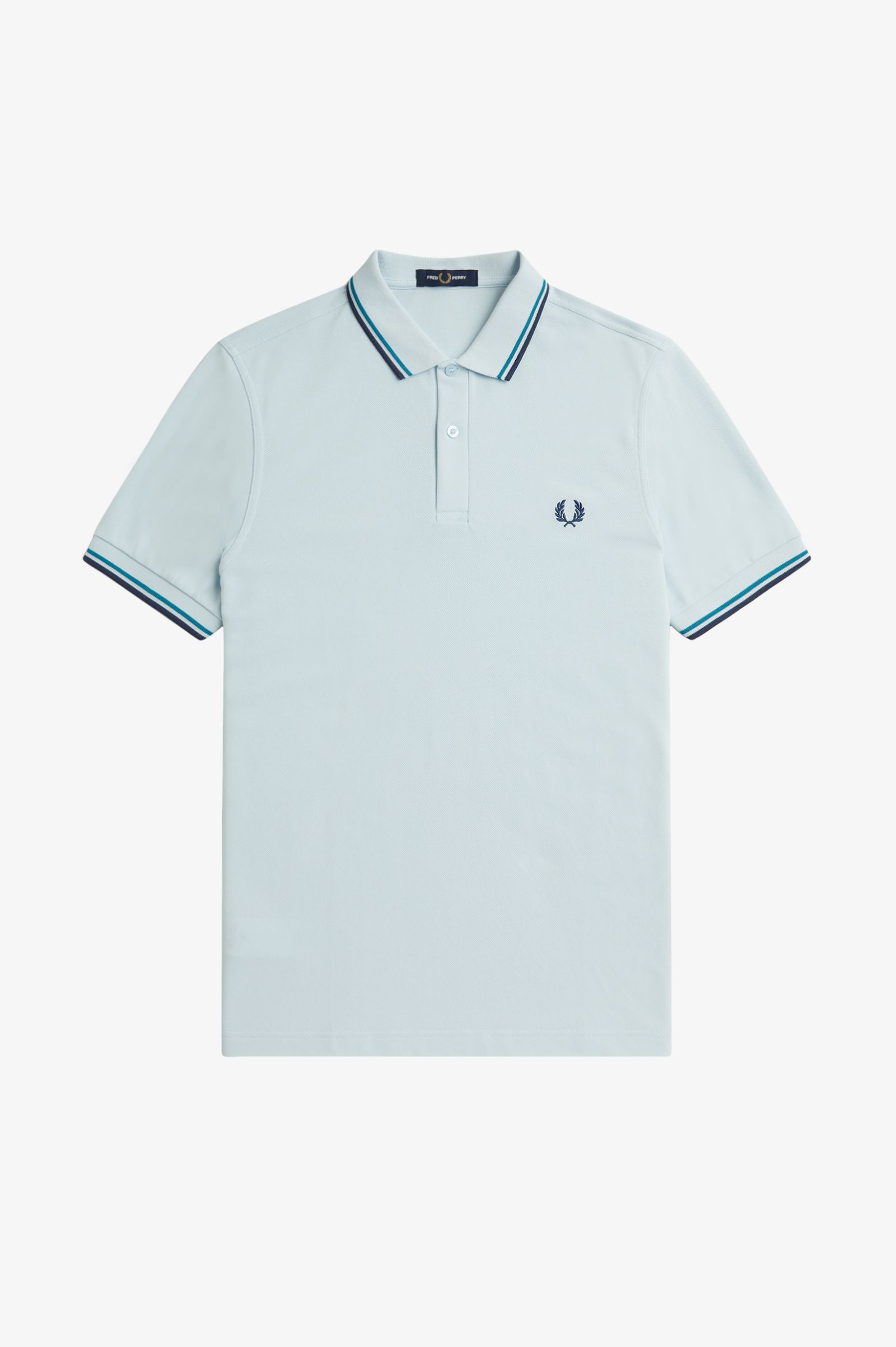 Fred Perry Fred Perry M3600 Polo Shirt Light Ice / Cyber Blue