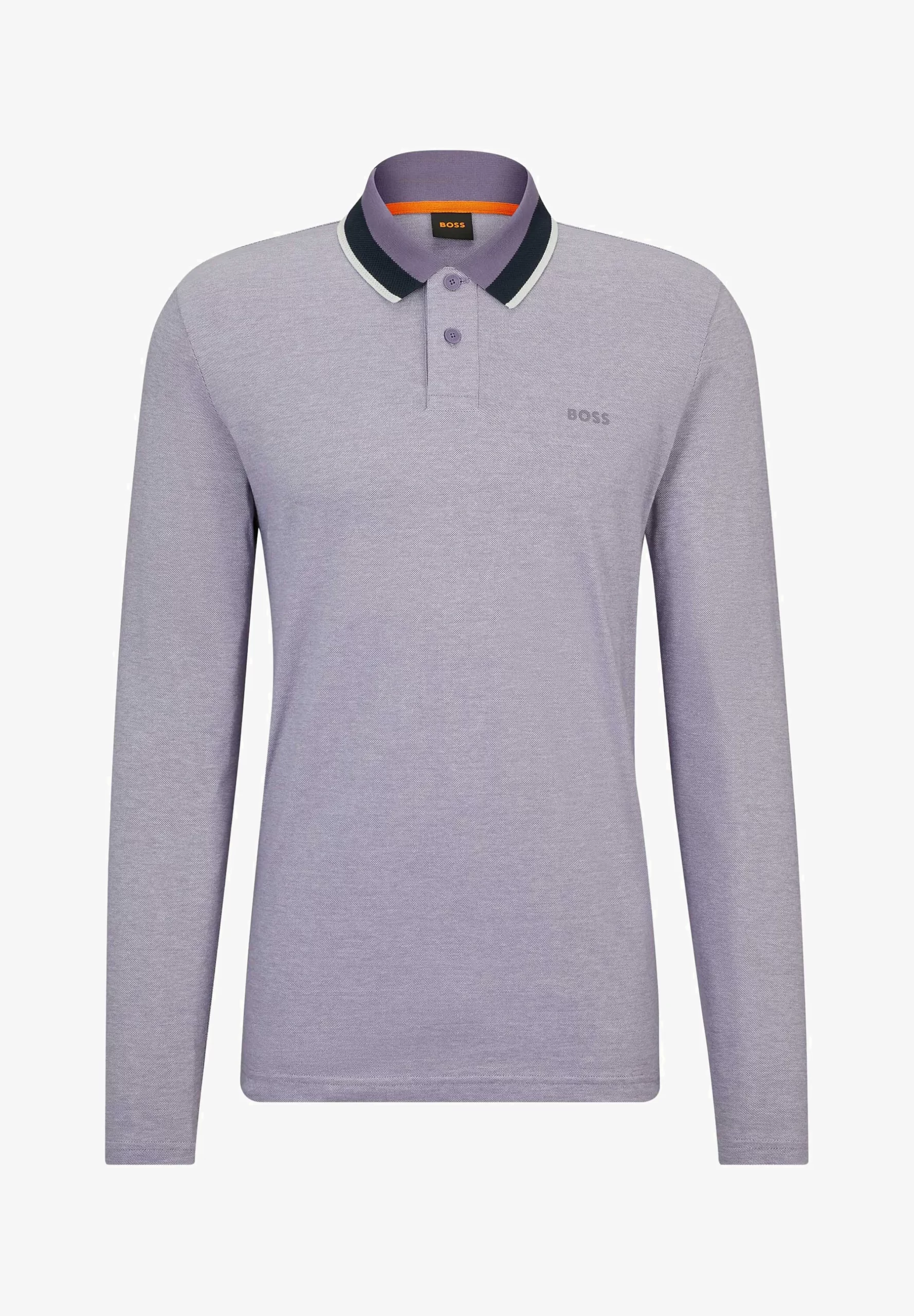 Boss Boss Peoxford Long Sleeve Polo Shirt Purple