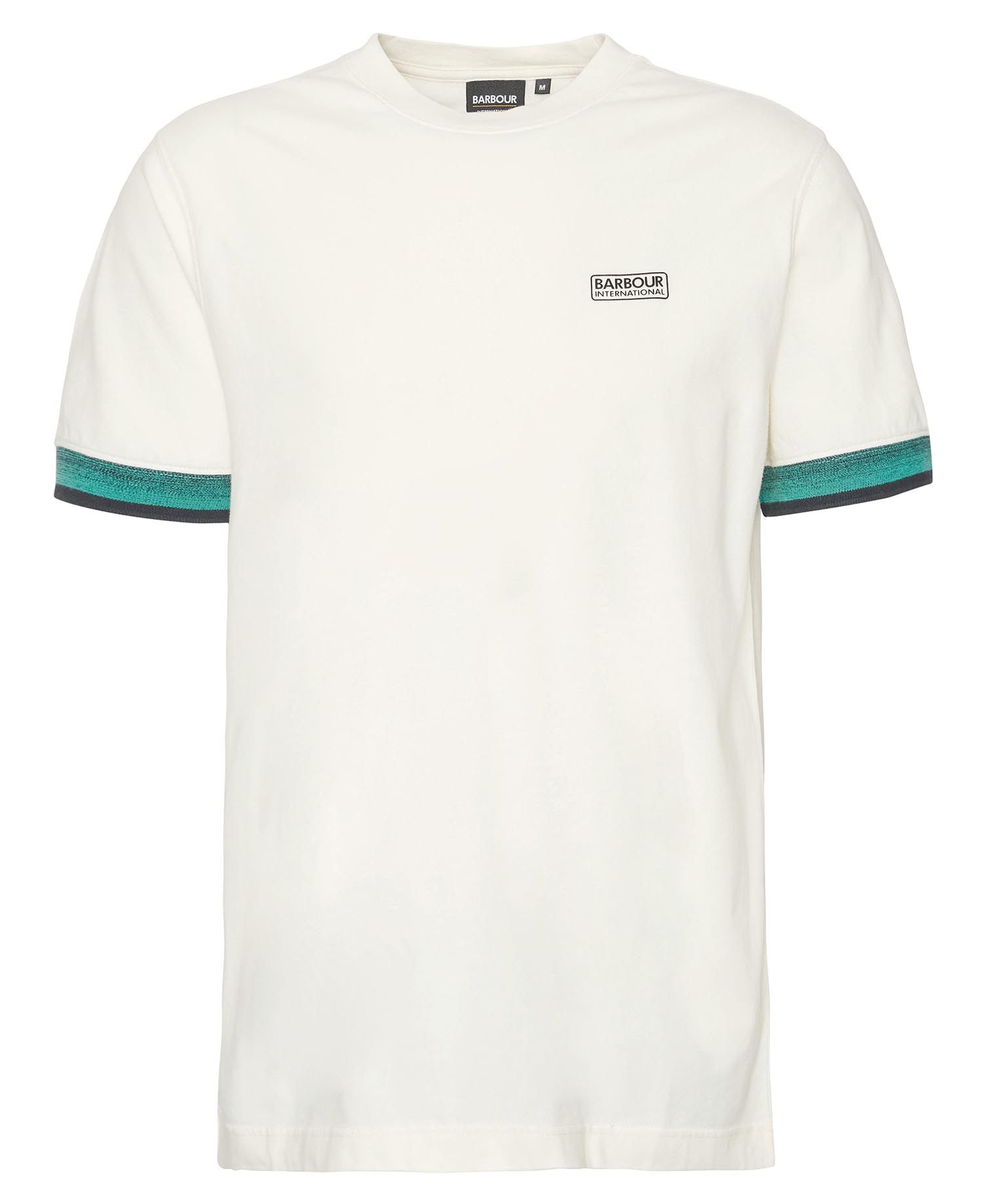 Barbour White and Green Rothko T Shirt