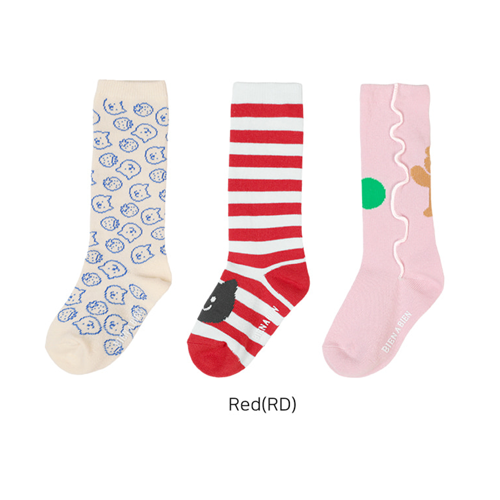 Bien a Bien Children's Socks Set - Red