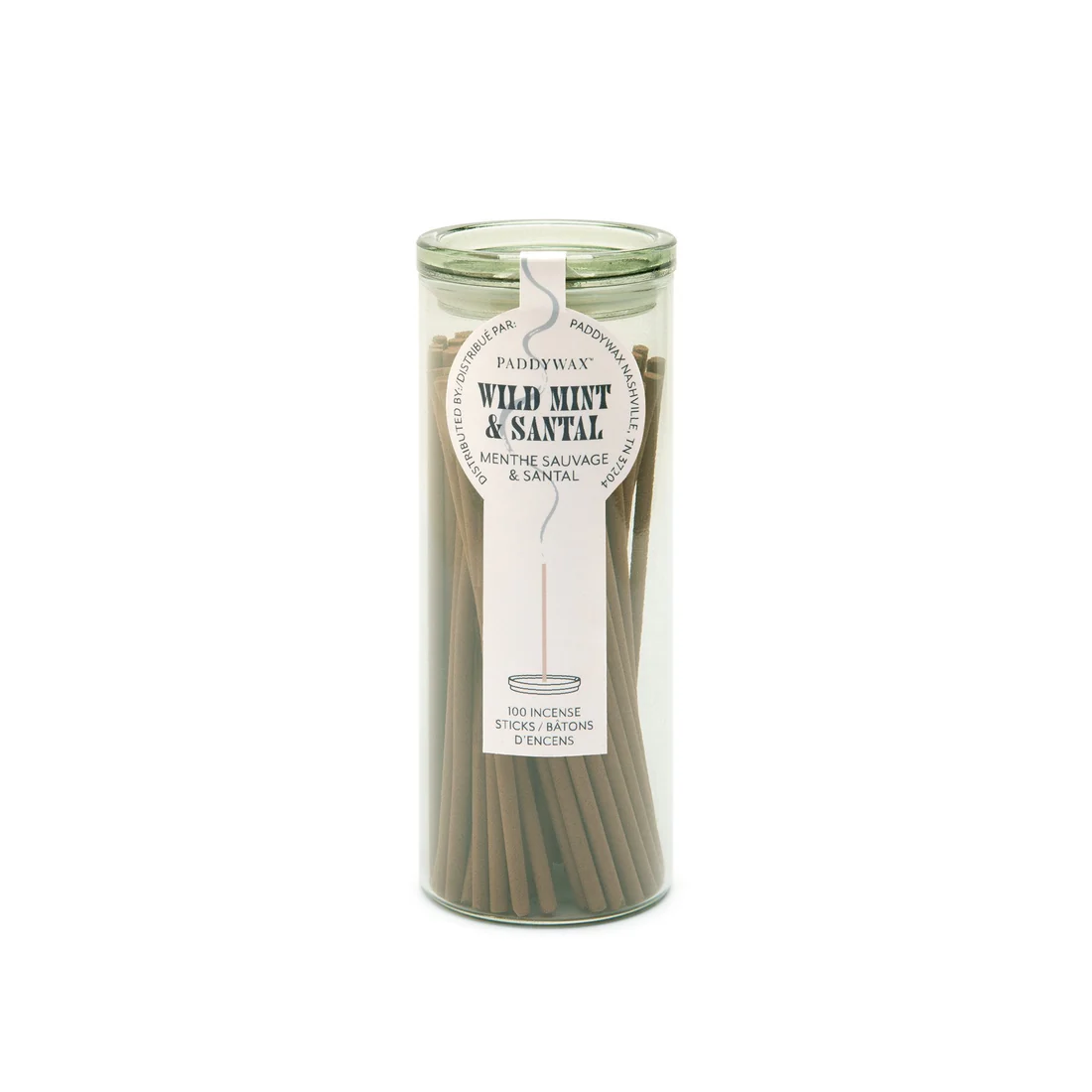 Paddy Wax Incense Sticks & Holder - Wild Mint & Santal