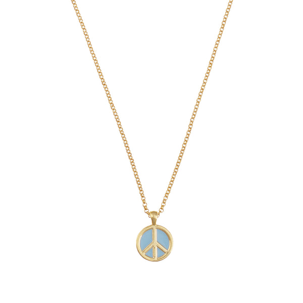 Talis Chains Blue Peace Pendant Necklace