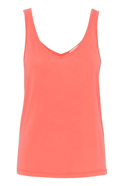 Soaked in Luxury  Columbine Tank Top In Hot Coral