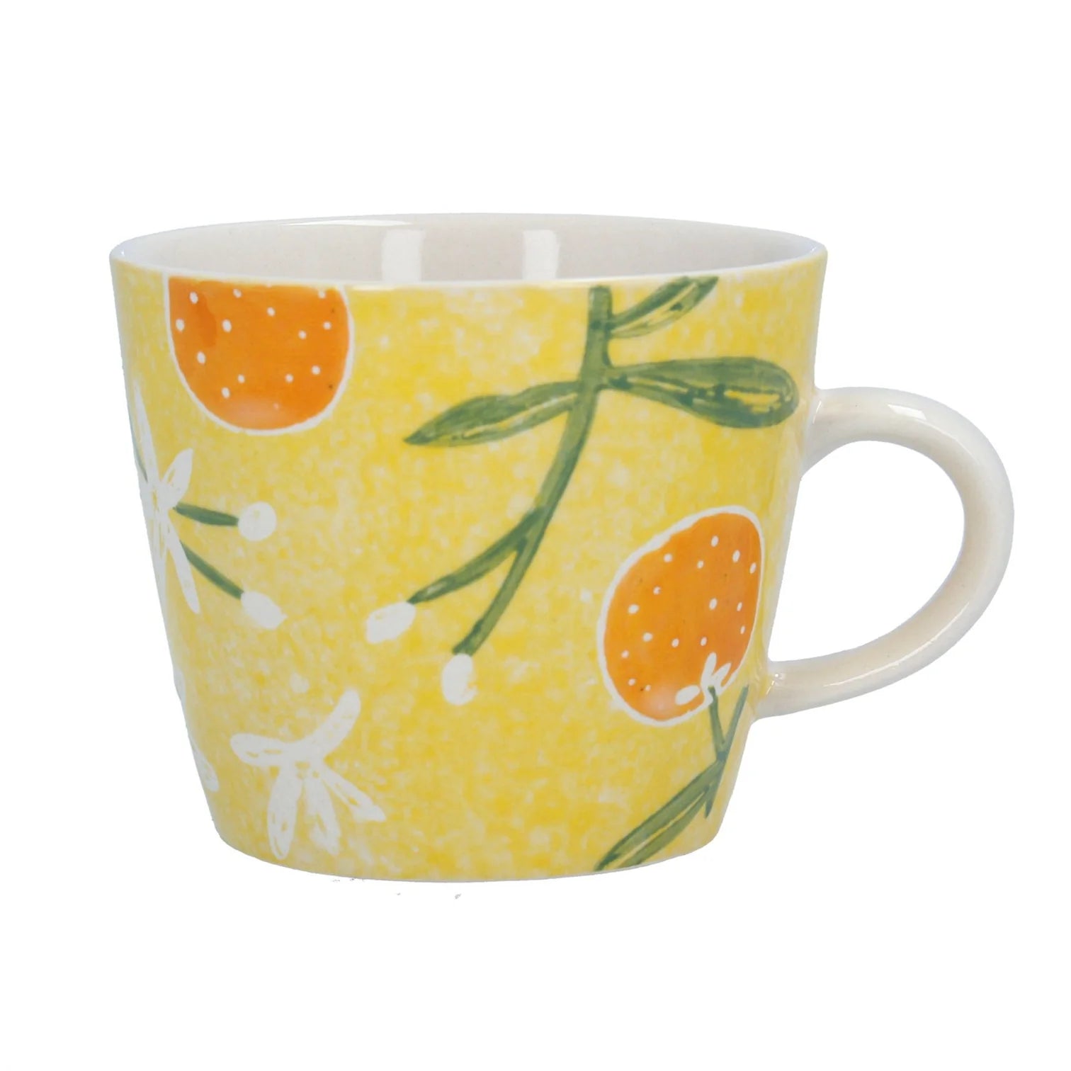 Gisela Graham Orange Blossom Stoneware Mug