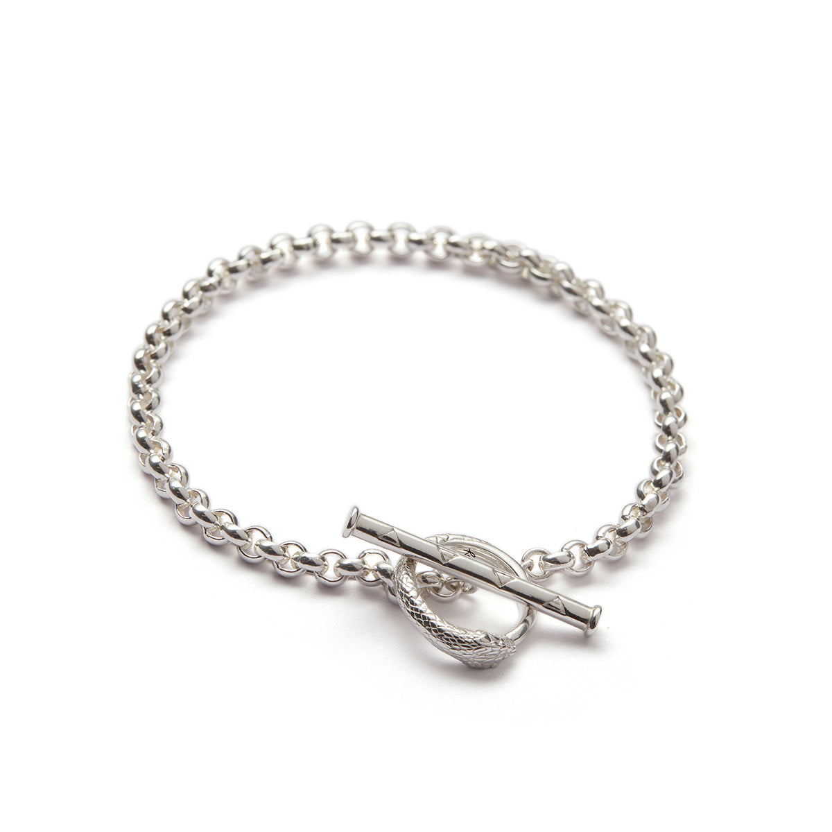 Rachel Entwistle Ouroboros Chain Bracelet Silver
