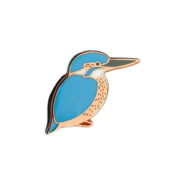 Tom Hardwick Enamel Pin Kingfisher