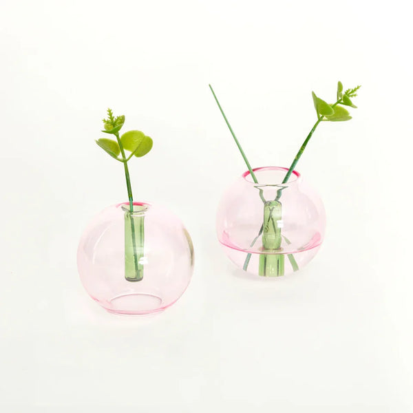 Block Design 13301250 Bubble Vase Mini In Pink/green