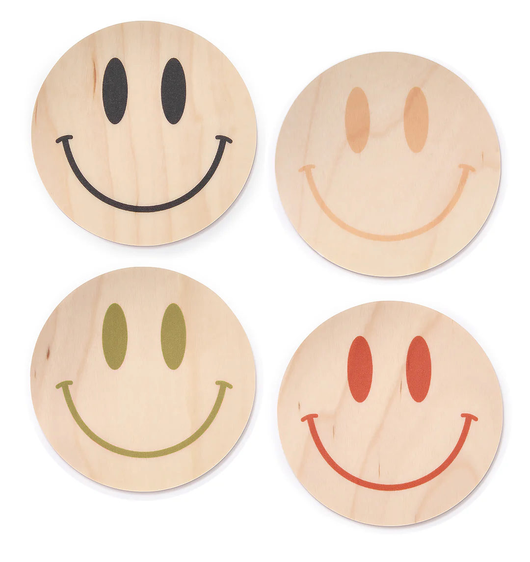 Dowse Smiling Coasters Set of 4