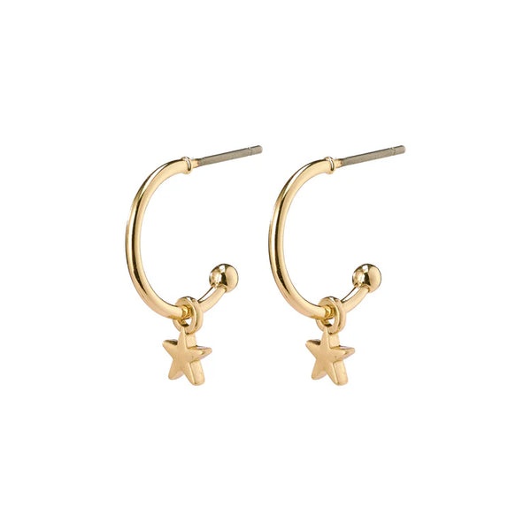 Pilgrim Ava Star Hoop Earrings - Gold